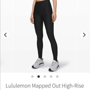 ON SALE Lululemon Black Mapped Out Legging